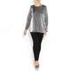 PER TE BY KRIZIA Metallic Silver Jersey Tunic