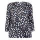 PER TE BY KRIZIA NAVY ABSTRACT FLORAL PRINT TUNIC 
