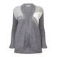 LUISA VIOLA GREY KNITTED CARDIGAN