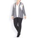 LUISA VIOLA GREY KNITTED CARDIGAN