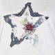 BEIGE LABEL STAR PRINT TOP
