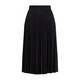 LUISA VIOLA LUREX PLEATED MIDI SKIRT BLACK