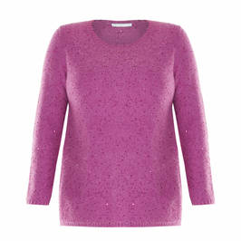 LUISA VIOLA SWEATER MAGENTA - Plus Size Collection