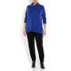 LUISA VIOLA COWL NECK SWEATER BLUE