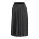 LUISA VIOLA PLEATED LUREX SKIRT SILVER