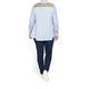ALEMBIKA STRIPE SHIRT WITH RAINBOW INSERT