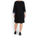 Georgedé dress with floral trim black