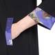 Georgedé dress with floral trim black