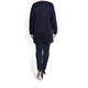 MARINA RINALDI LONGLINE NAVY JACKET