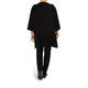 BEIGE LABEL LONG BLACK HOODED CARDIGAN