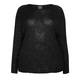 PERSONA BY MARINA RINALDI SEQUIN MOHAIR SWEATER BLACK