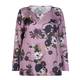 ELENA MIRO SATIN PRINT TUNIC LILAC