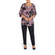 ELENA MIRO SATIN PRINT TUNIC LILAC