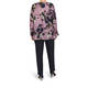 ELENA MIRO SATIN PRINT TUNIC LILAC