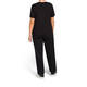 PERSONA BY MARINA RINALDI BLACK T-SHIRT WITH LACE