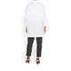 MARINA RINALDI WHITE COTTON POPLIN SHIRT WITH SIDE BUTTONS