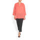 MARINA RINALDI RAMIE SHIRT CORAL