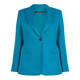 MARINA RINALDI PETROL LINED LINEN BLAZER