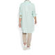OPEN END LONG MINT STRIPE SHIRT