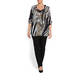 BEIGE LABEL ZEBRA PRINT GEORGETTE TUNIC
