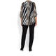BEIGE LABEL ZEBRA PRINT GEORGETTE TUNIC