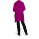 BEIGE LONG HOODED CARDIGAN PURPLE