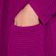 BEIGE LONG HOODED CARDIGAN PURPLE