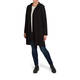BEIGE LABEL ZIP UP HOODY BLACK