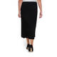 BEIGE LABEL BIAS CUT SKIRT BLACK 