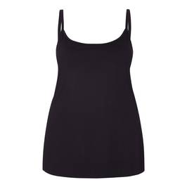 LUISA VIOLA BLACK STRETCH JERSEY CAMISOLE - Plus Size Collection