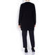 LUISA VIOLA LONG CARDIGAN WITH BUGLE BEAD TRIM 