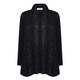 LUISA VIOLA CHENILLE LUREX LONG CARDIGAN BLACK