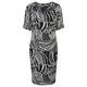 LUISA VIOLA MONOCHROME PRINT DRESS