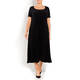 LUISA VIOLA JERSEY DRESS BLACK