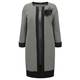 Luisa Viola monochrome jacquard Dress and Coat
