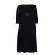LUISA VIOLA CREPE JERSEY DRESS BLACK