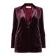 LUISA VIOLA VELVET BLAZER BURGUNDY