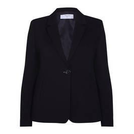 LUISA VIOLA REVERE COLLAR SINGLE BREASTED BLAZER BLACK - Plus Size Collection