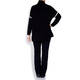 LUISA VIOLA KNITTED TUNIC BLACK WITH WHITE PIPING