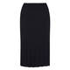 LUISA VIOLA PLEATED KNITTED MIDI SKIRT BLACK