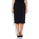 LUISA VIOLA PENCIL SKIRT WITH LACE TRIM