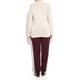 LUISA VIOLA SHELL PINK LACE FRONT SWEATER WITH ANGORA