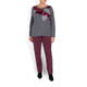 LUISA VIOLA  ABSTRACT PRINT SWEATER