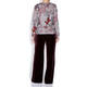 LUISA VIOLA FLORAL PRINT SWEATER DIAMANTE APPLIQUE