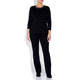 LUISA VIOLA DIAMANTE EMBELLISHED SWEATER BLACK