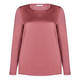 LUISA VIOLA SATIN TOP CRANBERRY