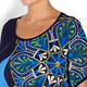 LUISA VIOLA STRETCH JERSEY TOP NAVY