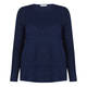 LUISA VIOLA STRETCH JERSEY LUREX TOP BLUETTE