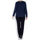 LUISA VIOLA STRETCH JERSEY LUREX TOP BLUETTE