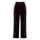 LUISA VIOLA PULL-ON FLUID VELVET TROUSERS BURGUNDY